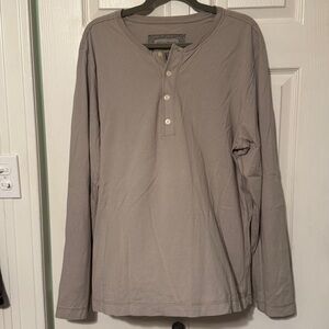 Banana Republic Taupe Henley Shirt